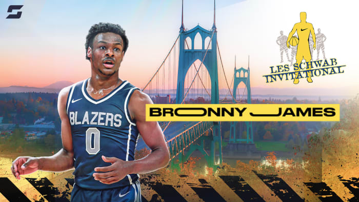 Bronny James 2022 Les Schwab Invitational 2